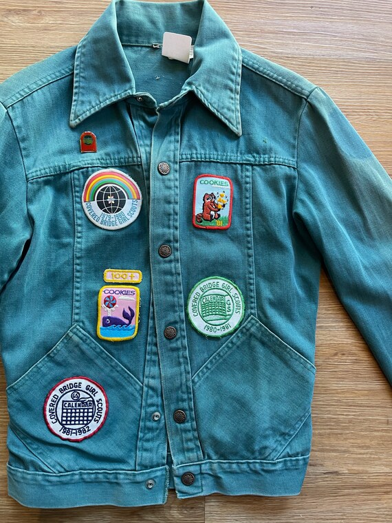 Rare 1970/1980 jacket with Girl Scout patches