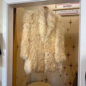 Very rare 1960s Mongolian lamb fur jacket