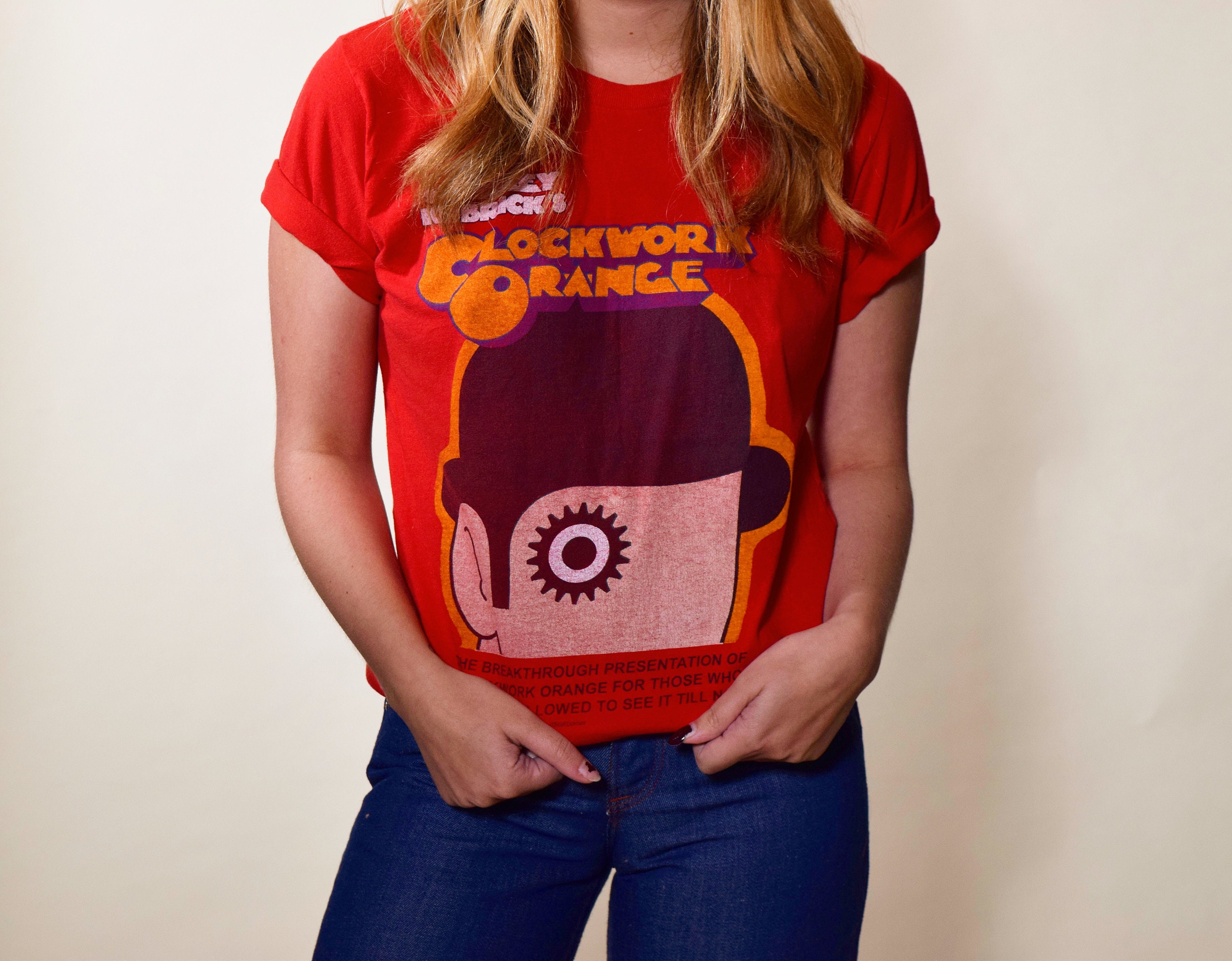 Authentic vintage RARE Clockwork Orange Stanley Kubrick paper thin soft