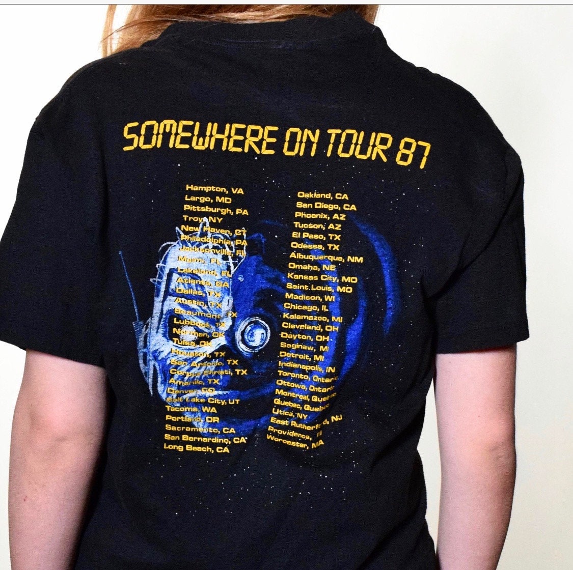 RARE 1980s Iron Maiden Somewhere on Tour 1987 authentic vintage band
