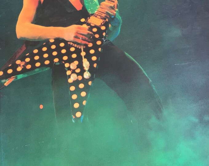 Rare Randy Rhoads Rare Randy Rhoads Poster Yellow Polka Dot Guitar 1984 - Etsy