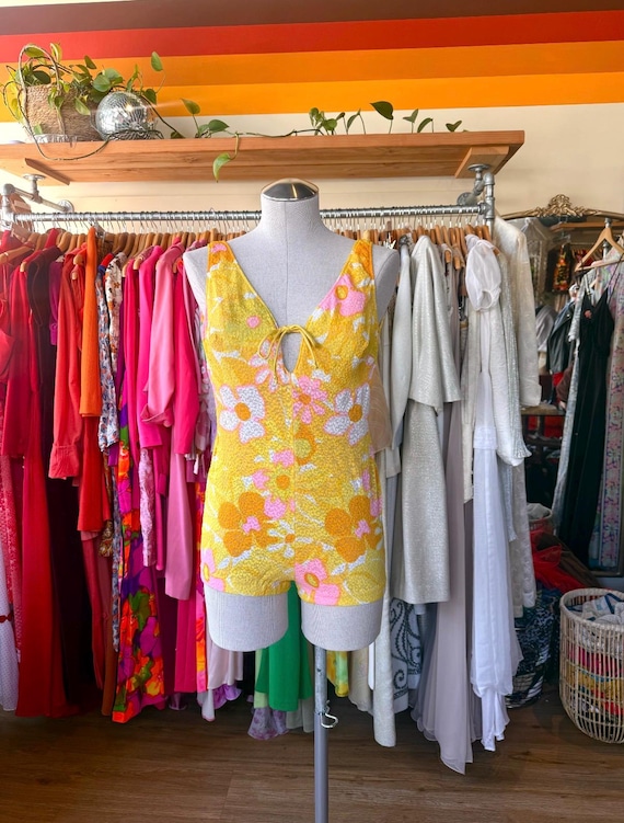 Cole of California 1960s bathing suit floral