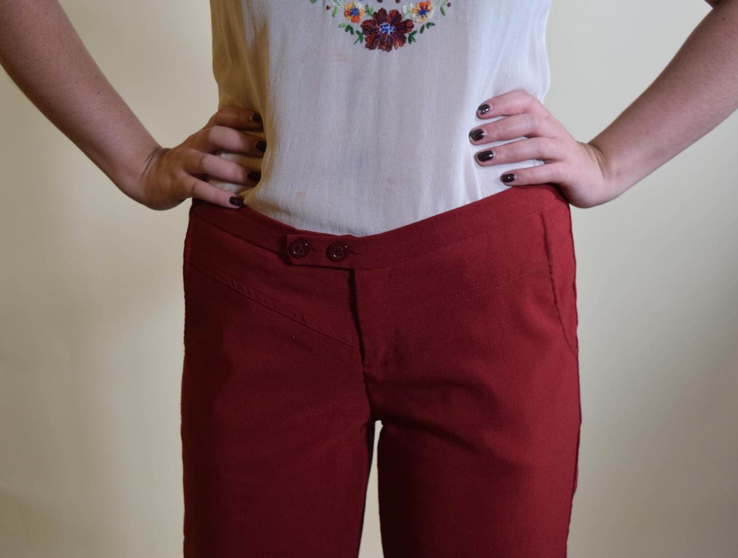 hip hugger comfy cargo casual pants