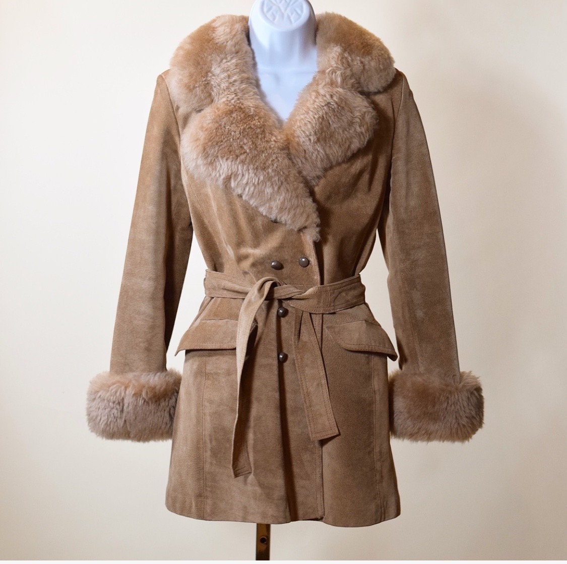 1970s authentic vintage Penny Lane inspired Almost Famous faux fur ...