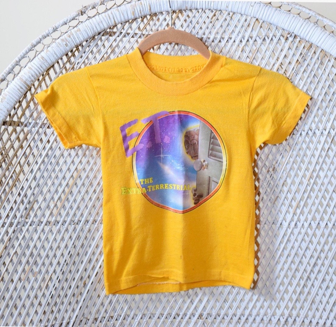 1980s E.T The Extra Terrestrial 1982 authentic vintage kids t shirt ...