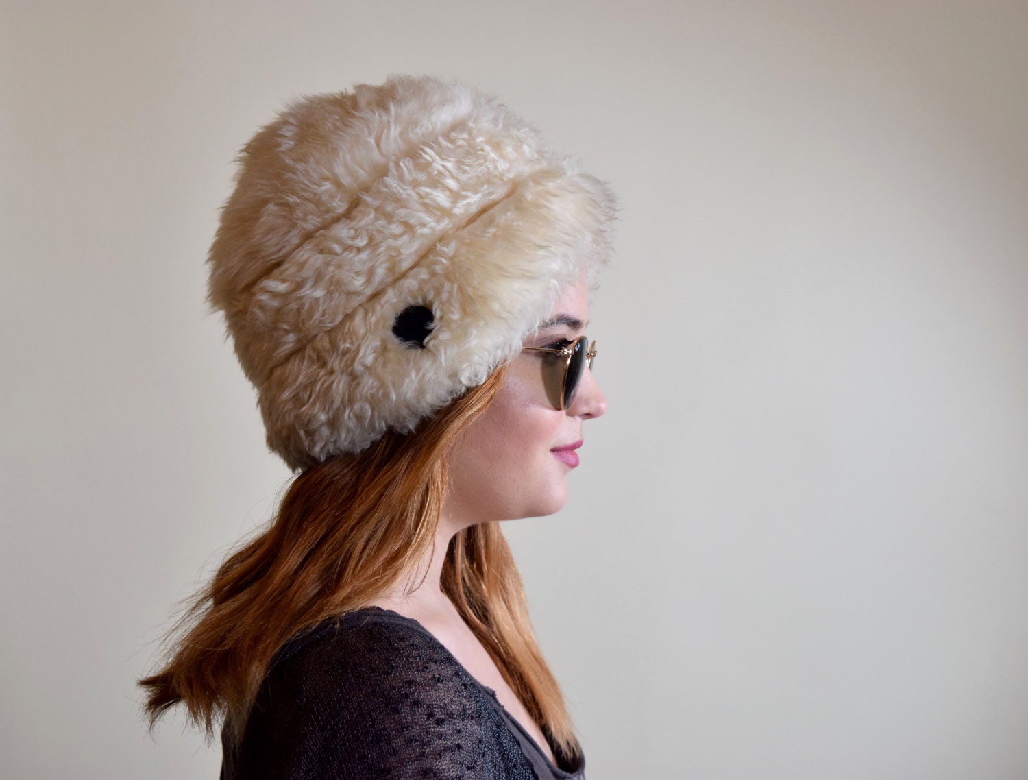 Vintage 1960's Janis Joplin inspired Italian authentic Lambs Wool