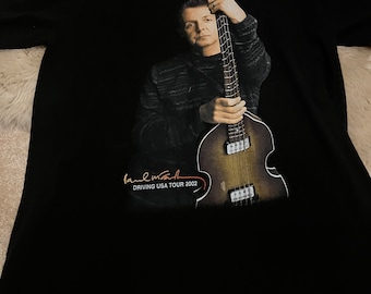 Vintage Paul McCartney driving USA tour shirt 2002 size L