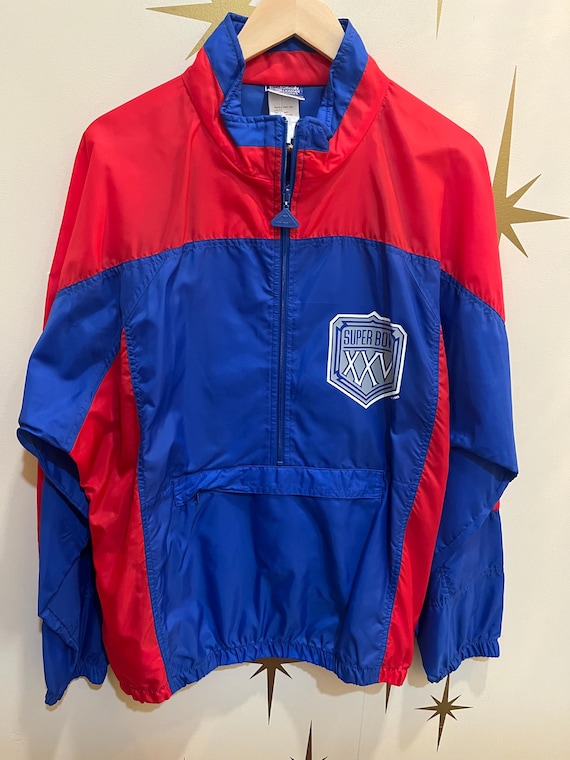 Rare vintage 1989 Super Bowl xxv windbreaker jacket