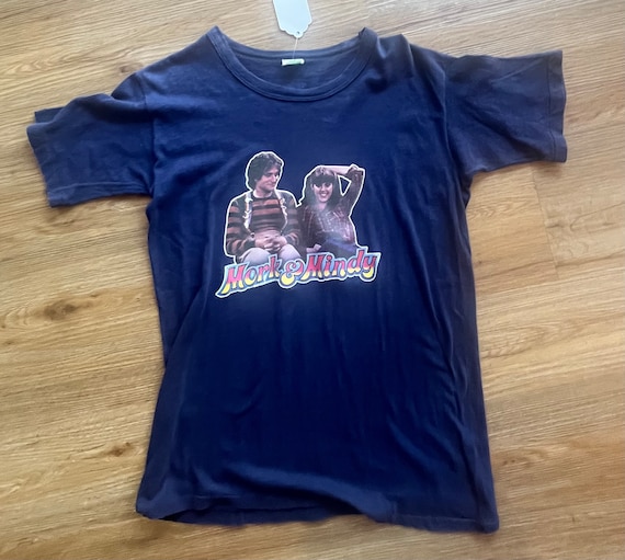 Rare mork n Mindy 1970s size small tee