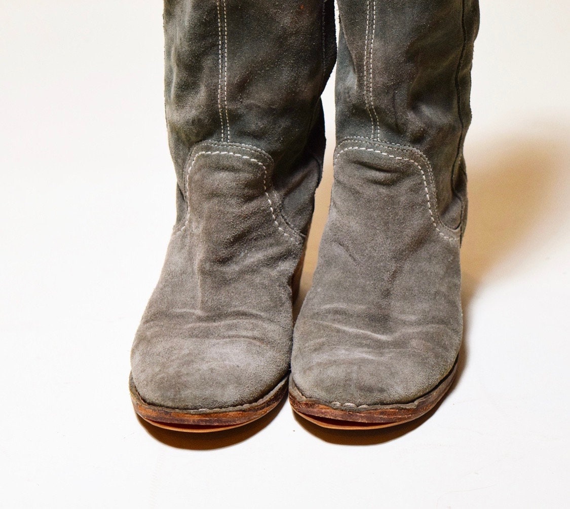olive green tall boots