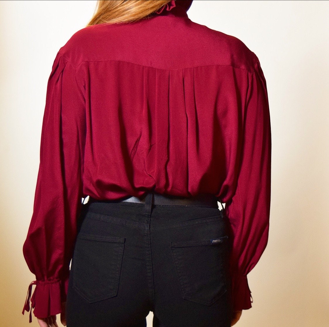 long sleeve shirt with ruffles