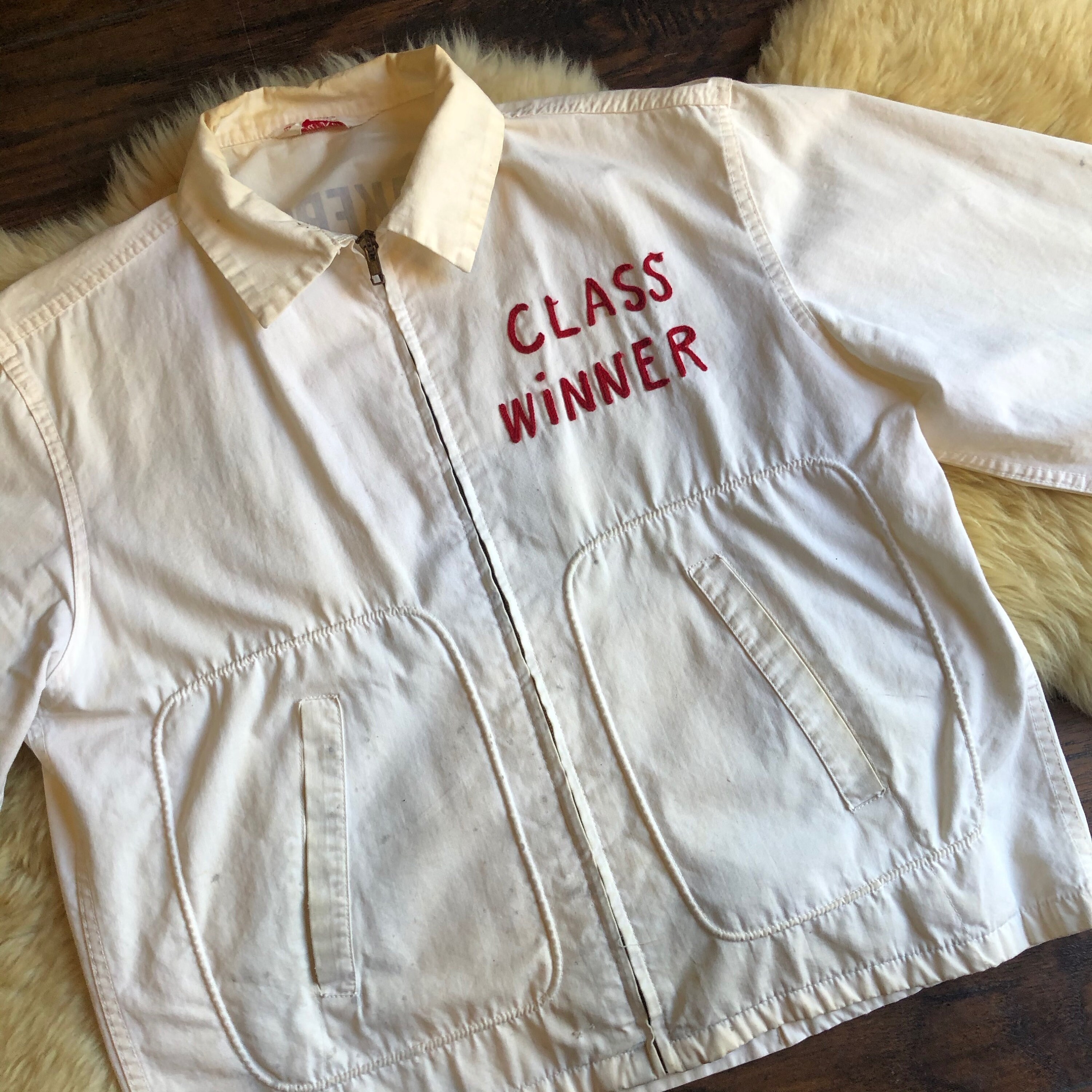 1960s RARE authentic vintage Class Winner embroidered Bakersfield US