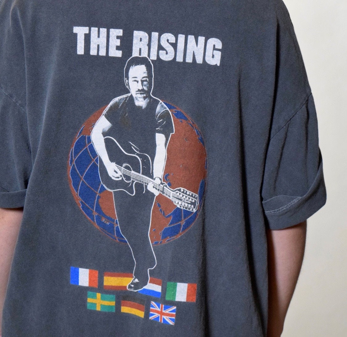Bruce Springsteen The Rising World Tour oversized vintage tee unisex LXL
