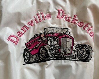 Rare vintage women’s roadster jacket Danville dukettes