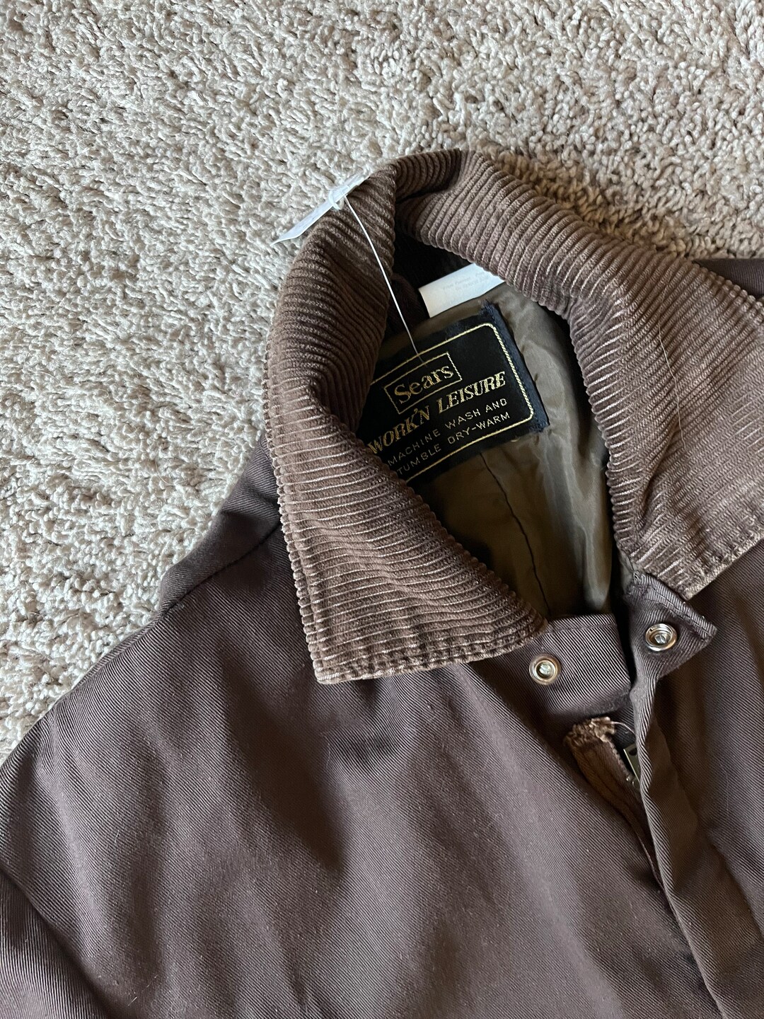 Sears Workn Leisure 1980s Brown Coveralls Size 40 Etsy