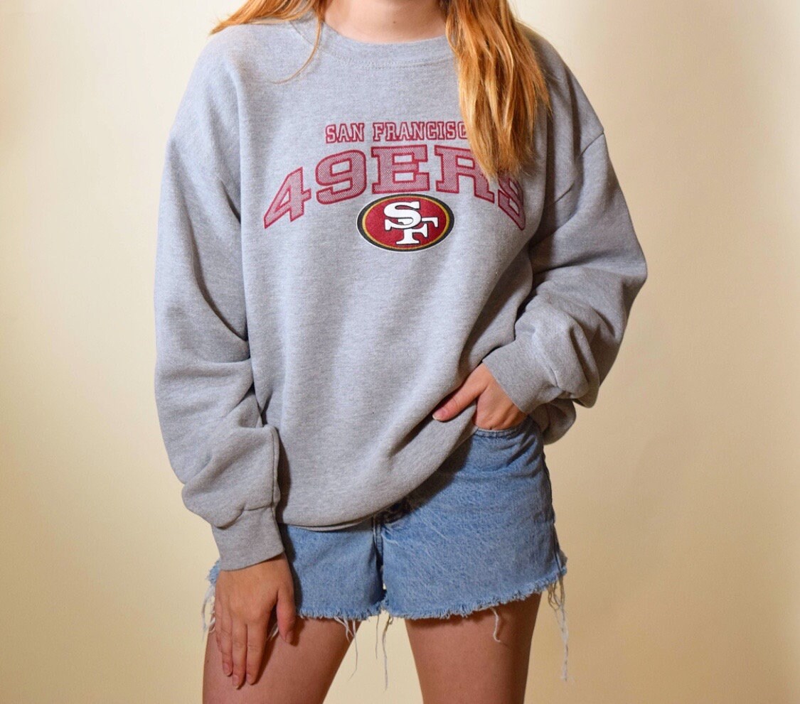 San Francisco 49ers Football vintage overszied comfy pullover sweatshirt size large