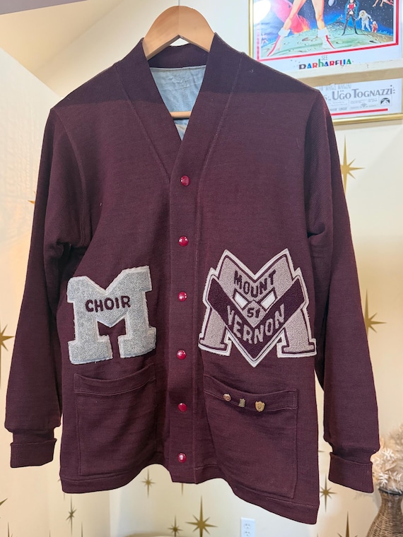 Rare vintage 1950s letterman sweater - choir