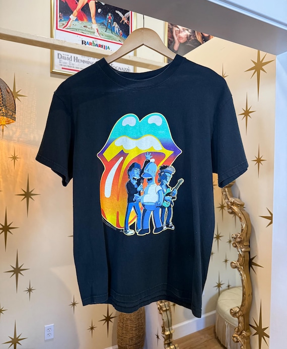 Vintage simpsons Rolling Stones tee
