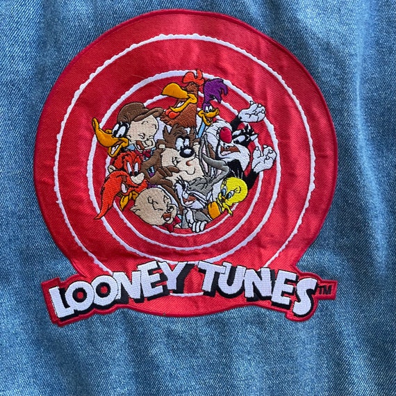 Rare vtg looney tunes denim jacket 1990s - image 4
