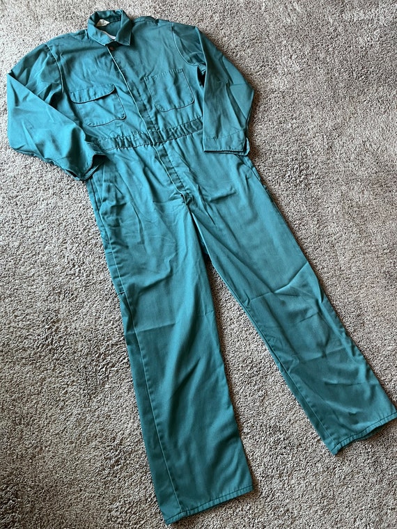 Vintage Montgomery ward coveralls green. Size larg