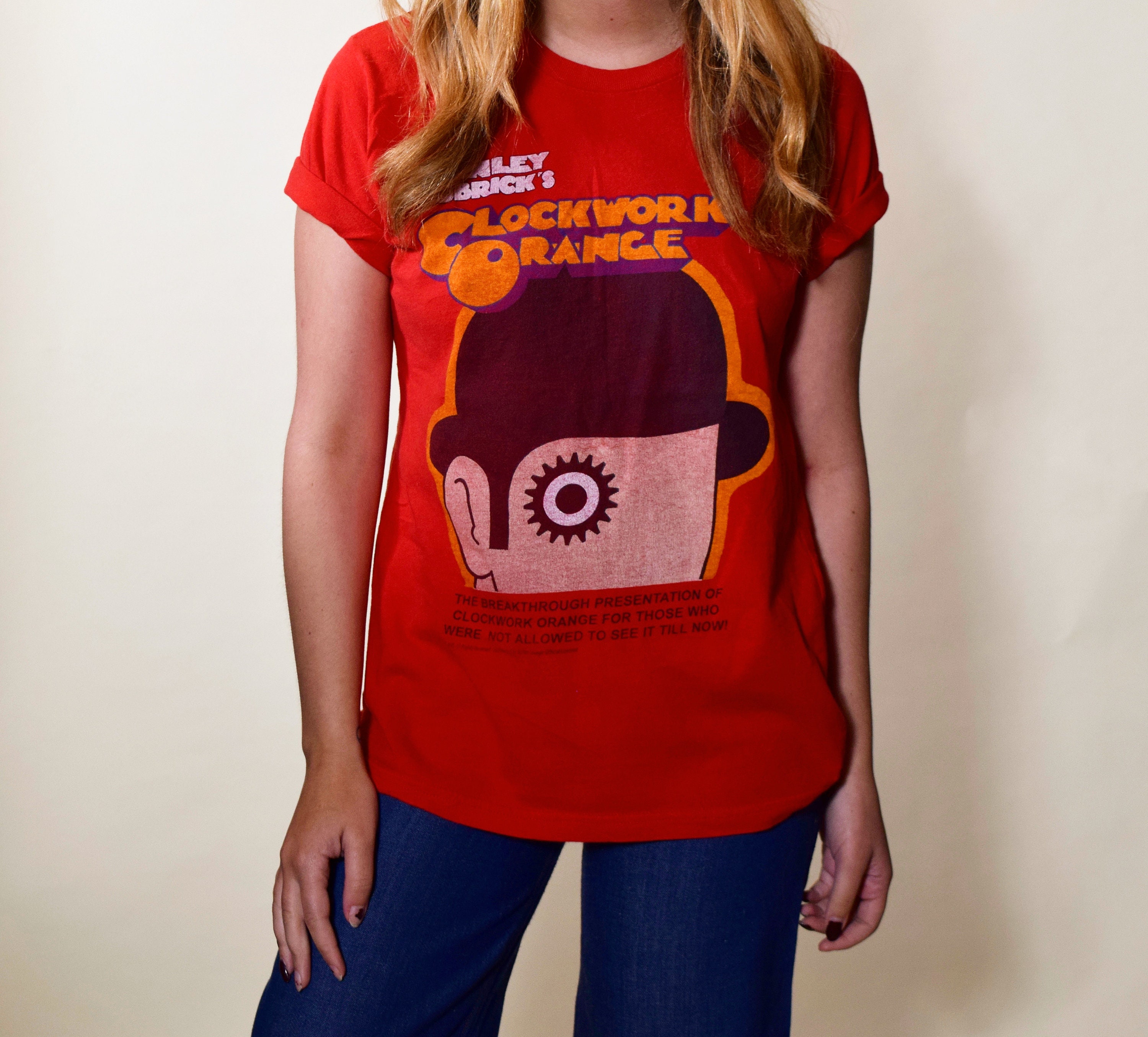 Authentic vintage RARE Clockwork Orange Stanley Kubrick paper thin soft