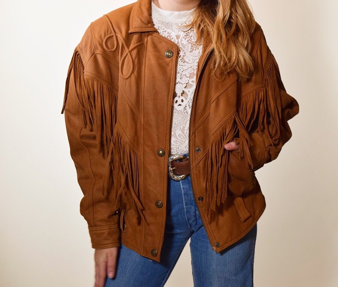 Vintage 1980s Chestnut Brown Leather Jacket Vintage 1980s Chestnut Brown Leather Jacket