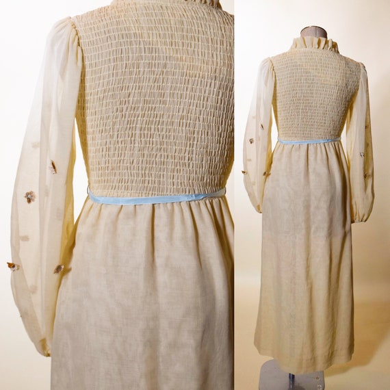 1970s authentic vintage rare gunne sax style long… - image 2