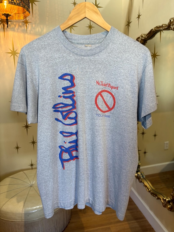 Rare vintage 1985 Phil Collins tour tee no jacket required