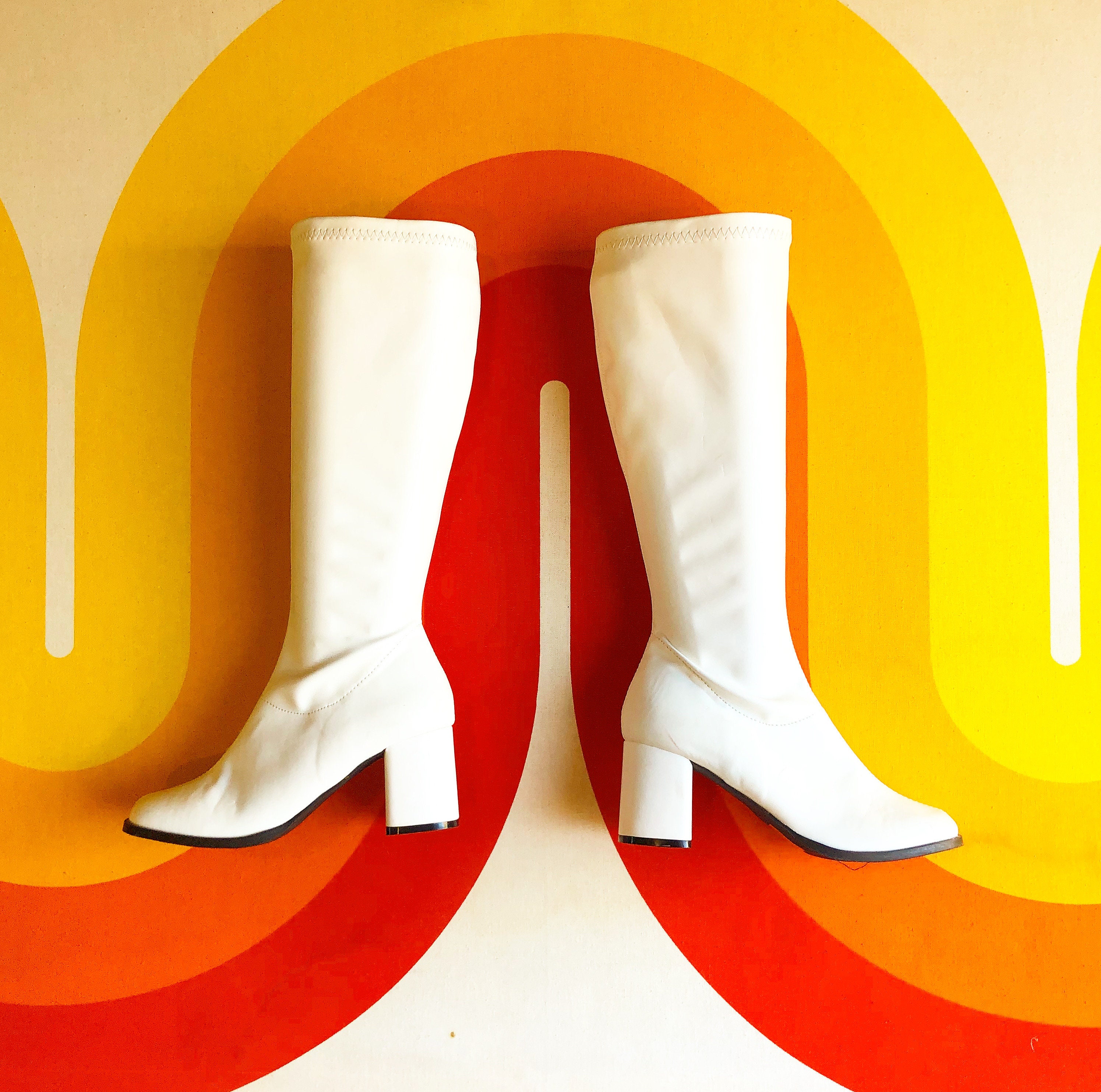white leather platform heels
