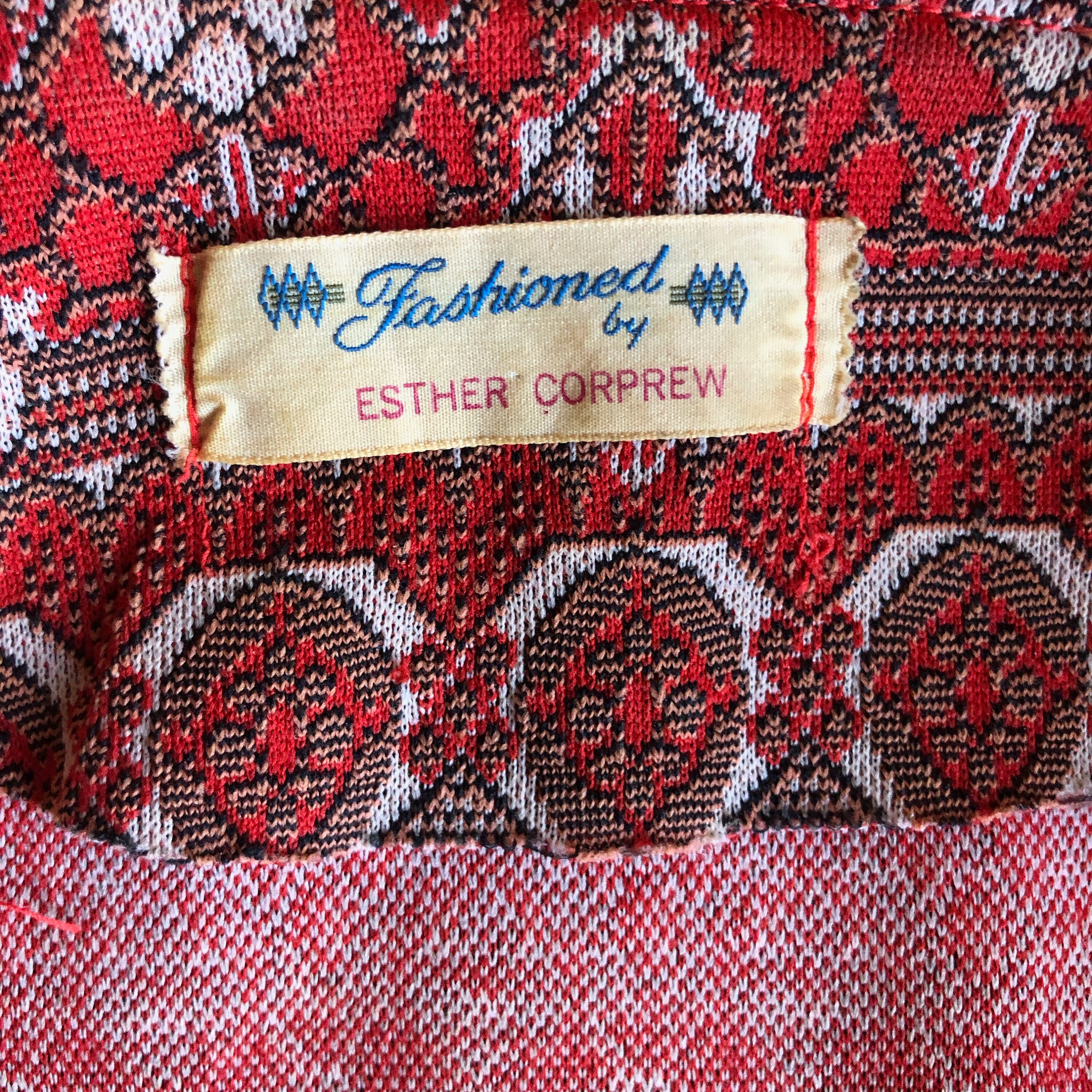 1970s authentic vintage long sleeve bohemian patterned button down ...