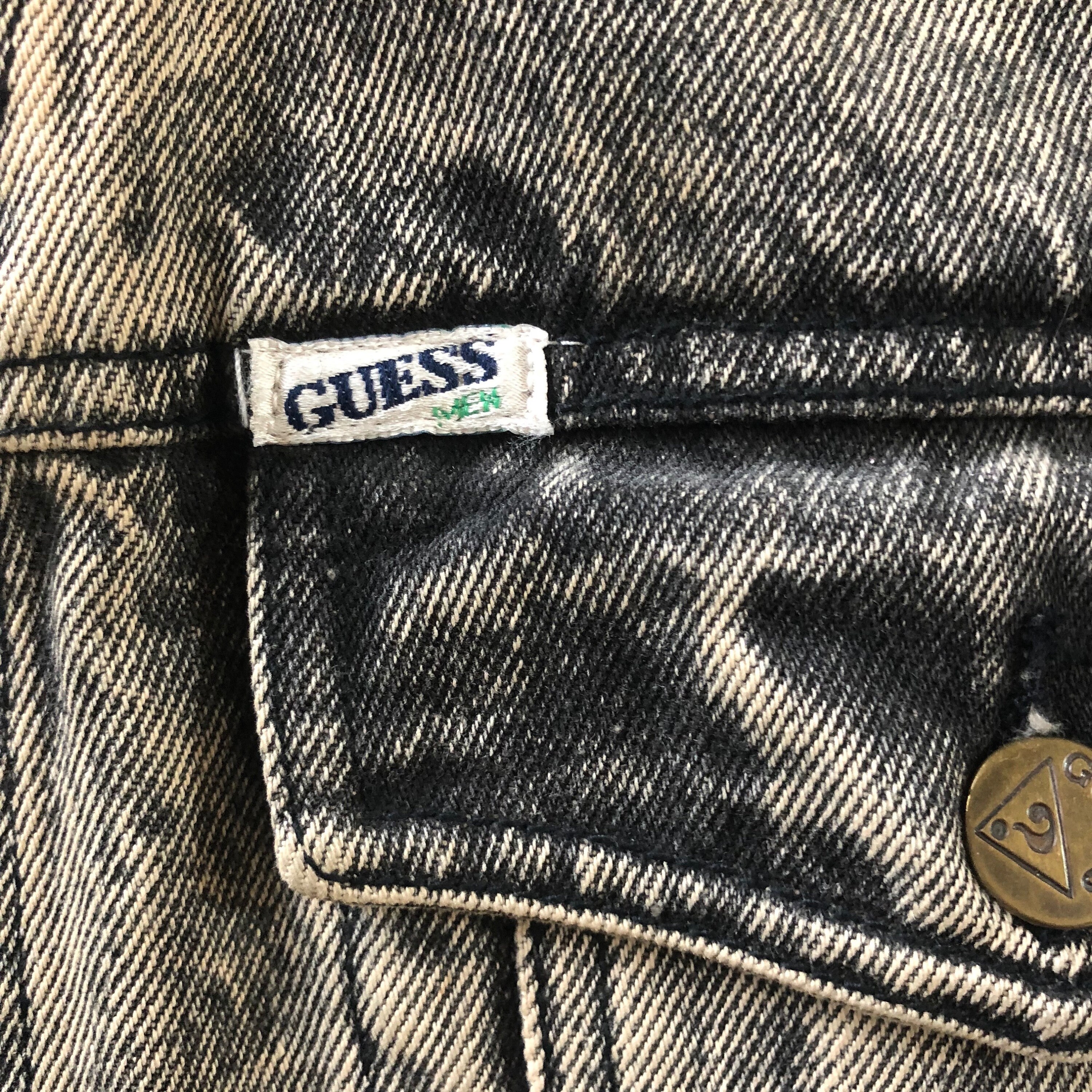 guess denim jacket 80s