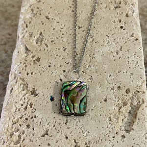Abalone Natural Shell Pendant & Chain
