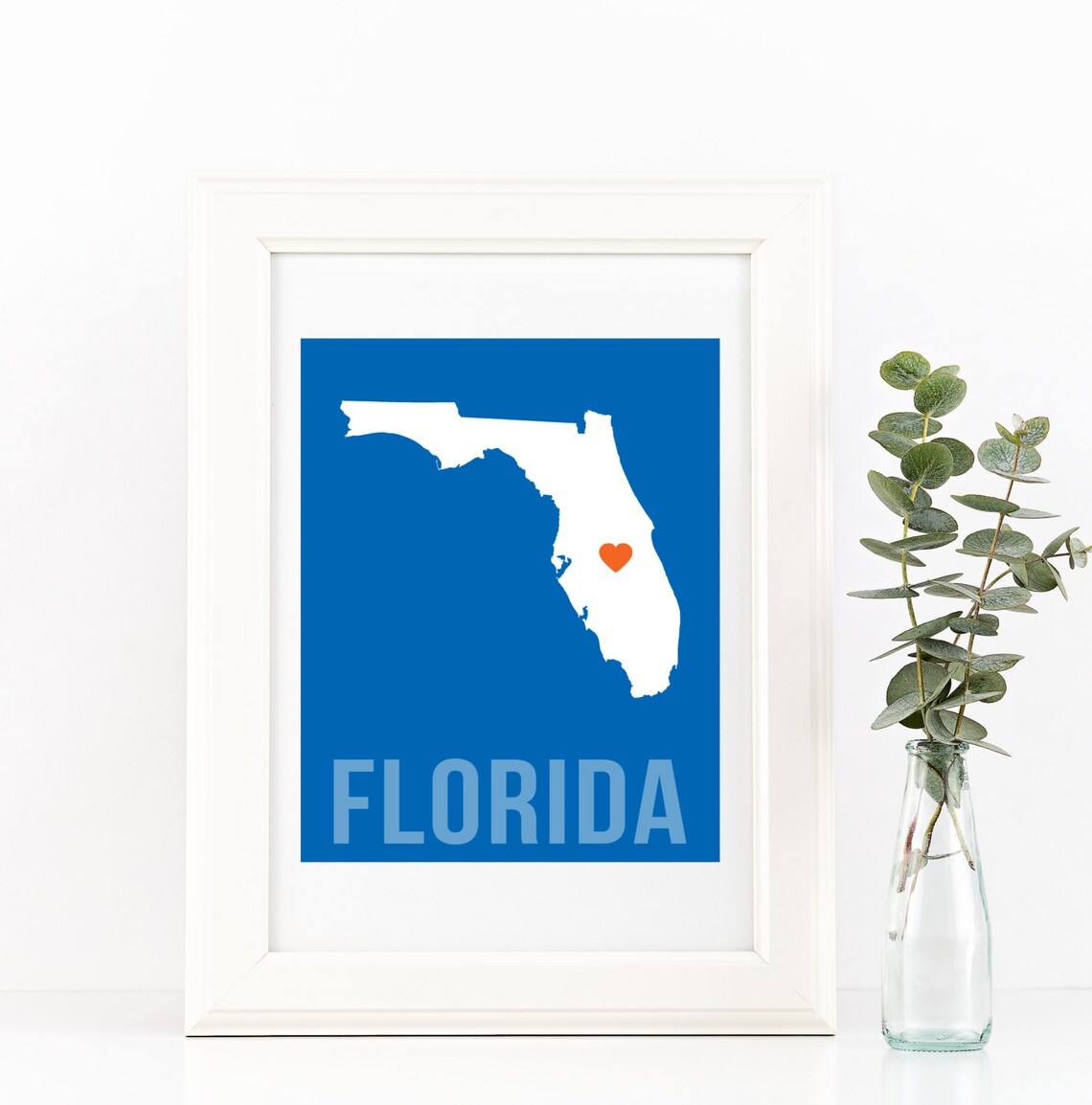 Florida Home Print Custom Florida Print Florida Wall Art Etsy