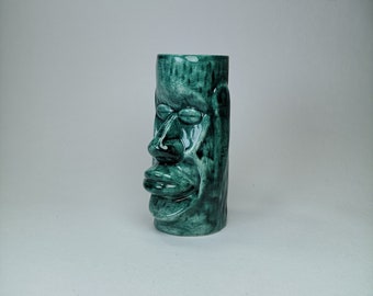 Handmade Ceramic Tiki Mug: Hawaiian Style Cocktail Drinkware