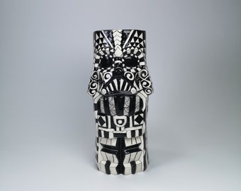 Darth Vader Tiki Mug Drinkware // Tiki Style Mug // Ceramic Tiki Cups // Tiki Decor // Tiki Mugs for Cocktails or Ornament //Tiki Pot