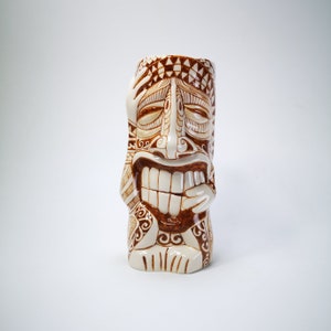 Handpainted Tiki Mug Drinkware || Tiki Style Mug || Ceramic Tiki Cups || Tiki Decor || Tiki Mugs for Cocktails or Ornament II Tiki Bar