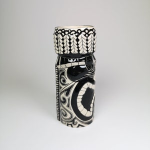 Handpainted Ceramic Tiki Mug | Hawaiian Style Drinkware image 3