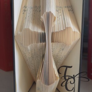 Folded Book Art - Cross  - Book Sculpture - Unique - Book Folding - Unique Gift - Faith - Religious Symbol - Book Lover
