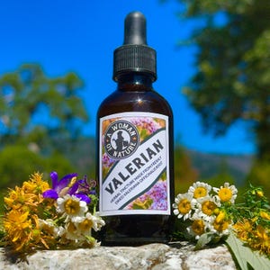 Valerian Root Tincture • Valeriana officinalis • 1 oz • 100 Proof Vodka • Made from Organic Dried Root