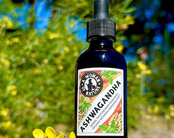 Ashwagandha Root Tincture • Withania somnifera • 100 Proof Vodka • Calming Adaptogen • Nervine • Stress • Libido • Thyroid