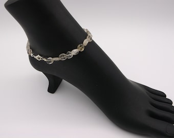 Bracelet de cheville en quartz rutile
