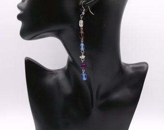 Boucles d'oreilles perles de verre