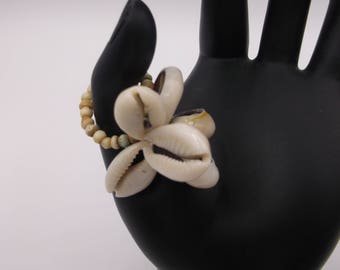 Cowrie Shell Blossom Ring