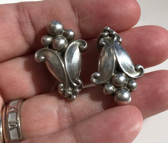 Georg jensen clip store on earrings