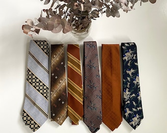 Vintage 70s mens neck ties