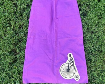Jared Gold A-Line Bicycle Skirt: 90s Y2K Goth Circus Fashion, Size Small