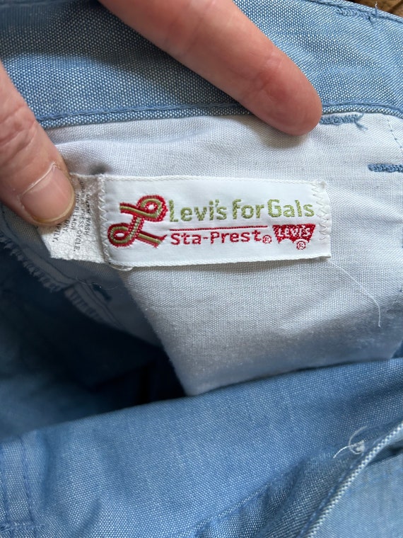 1960s Levis for Gals bell bottom pants / True vin… - image 7