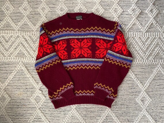 1970s fair isle geometric sweater Vintage Sedgewick U… - Gem