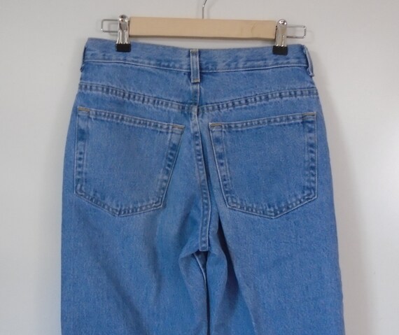 Lands End High Waist Fadded Blue Mom 