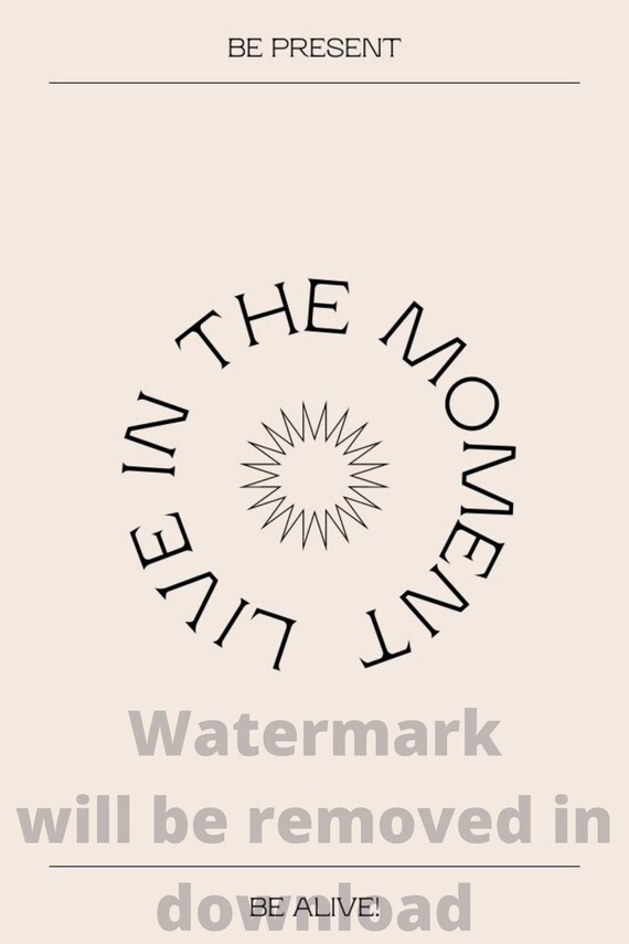 Live In The Moment Phone Wallpaper Etsy